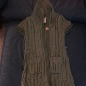 Military Green Sweater jacket